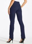 Willit 29" Women's Dress Yoga Pants Work Slacks Straight Leg Stretchy Office Pants with 4 Pockets Navy Blue L
