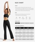 Willit Women's Yoga Pants Flare Leggings High Waist Bootcut Workout Leggings Tummy Control with Pockets 29" Black XL