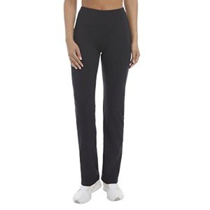 Jockey Women's Premium Pocket Yoga Pant, Deep Black, Medium