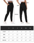 BVNSOZ Joggers for Women with Pockets Drawstring Sweat Pants for Yoga Running Workout, 3 Pack Black, Dark Grey, Navy Blue, X-Large