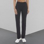 Jockey Women's Premium Pocket Yoga Pant, Deep Black, Medium