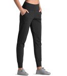 Dragon Fit Joggers for Women Athletic Sweatpants with Pockets High Waist Workout Yoga Tapered Lounge Pants Black
