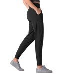 Dragon Fit Joggers for Women Athletic Sweatpants with Pockets High Waist Workout Yoga Tapered Lounge Pants Black