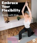 Nirlon Straight Leg Yoga Pants - Straight Leg Yoga Pants for Women Breathable Leggings for Women for Yoga Regular & Plus Size Pants for Women Yoga Work Pants for Women (M 32" Inseam, Black)