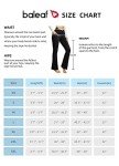 BALEAF Women's Crossover Flare Leggings High Waist Stretchy Bootcut Yoga Workout Causal Trendy Pants with Pockets Black M