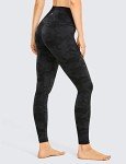 CRZ YOGA Womens Naked Feeling Workout 7/8 Yoga Leggings - 25 Inches High Waist Tight Pants Dark Grey Camouflage Small