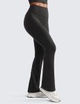 CRZ YOGA Womens Butterluxe High Waist Flare Pants 32 Inches - Wide Leg Bootcut Yoga Pants with Pocket Soft Lounge Casual Black Small