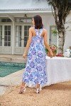 Grace Karin Floral Maxi Dress - Summer Halterneck