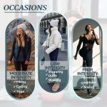 we fleece High Waisted Leggings for Women-Womens Black Workout Leggings Running Tummy Control Yoga Pants (Black, Small-Medium)