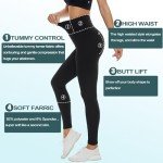 we fleece High Waisted Leggings for Women-Womens Black Workout Leggings Running Tummy Control Yoga Pants (Black, Small-Medium)