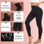 we fleece 7 Pack High Waisted Leggings for Women Tummy Control Soft Workout Yoga Pants