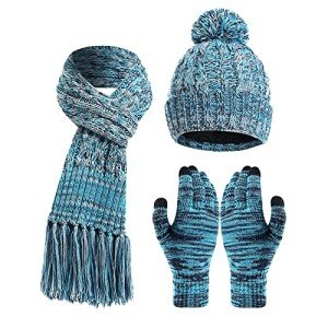 Cozy Women's Winter Hat, Scarf & Gloves Set