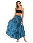 Alla Sim Women's 2-in-1 Boho Maxi Skirt Dress