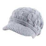 Warm Fleece Lined Twist Beret Hat for Women