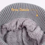 Warm Fleece Lined Twist Beret Hat for Women