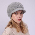 Warm Fleece Lined Twist Beret Hat for Women