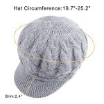 Warm Fleece Lined Twist Beret Hat for Women
