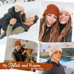 Warm Beige Knit Beanie Hat for All