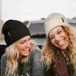 Warm Beige Knit Beanie Hat for All