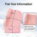 Warm Winter Balaclava Hat for Women - Pink