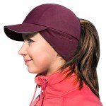 Reflective Fleece Ponytail Beanie Hat for Women