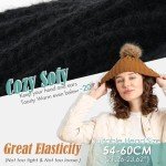 Satin Lined Faux Fur Pom Beanie for Women