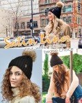 Satin Lined Faux Fur Pom Beanie for Women