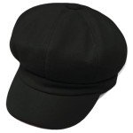 Elegant Black Women's Newsboy Cap and Beret