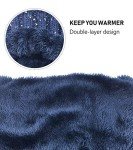 Cozy Navy Beanie Hat and Scarf Set for Women