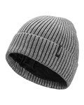 Cozy Grey Knit Beanie for All Ages