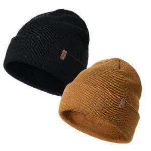 FURTALK Cuffed Knit Beanie for All Genders