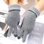 Warm Fleece-Lined Touchscreen Winter Gloves - 2 Pairs