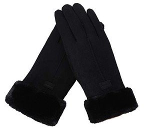 Woogwin Women's Touch Screen Winter Gloves - Black