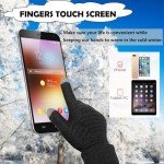 4 Pairs Women's Fleece Lined Touchscreen Winter Gloves