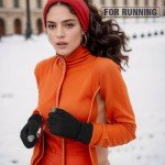 4 Pairs Women's Fleece Lined Touchscreen Winter Gloves