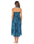 Alla Sim Women's 2-in-1 Boho Maxi Skirt Dress