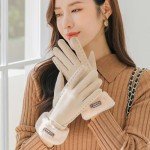 Warm Fleece Lined Touch Screen Winter Gloves