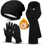 Cozy Women's Winter Hat, Gloves & Scarf Set