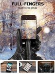 Women's Warm Touchscreen Leather Winter Gloves