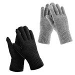 Cozy Thermal Touchscreen Gloves for Women - 2 Pairs