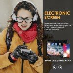 Warm Touchscreen Sheepskin Leather Gloves for Women