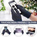 Winter Knit Beanie, Scarf & Touchscreen Gloves Set