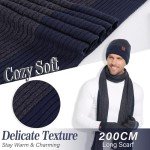 Winter Knit Beanie, Scarf & Touchscreen Gloves Set