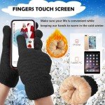 Women's Winter Hat, Gloves & Scarf Set (Black)