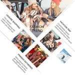 Tartan Wool Scarf for Women - Blue & Red