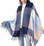 Missshorthair Women's Oversized Winter Plaid Scarf