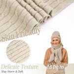 Winter Beanie, Scarf & Touchscreen Gloves Set