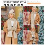 Women's Winter Beanie, Scarf, and Gloves Set