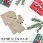 Women's Winter Beanie, Scarf, and Gloves Set