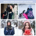 Cozy Winter Beanie, Scarf & Gloves Set - Light Blue